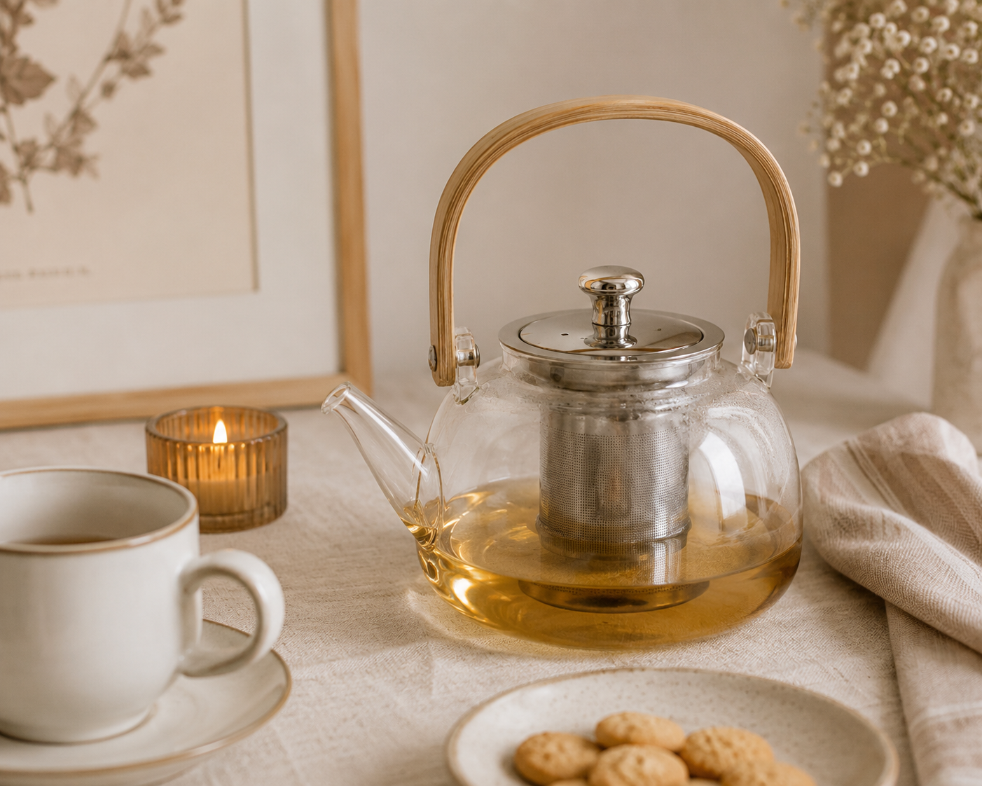 Tetera de Vidrio con Infusor