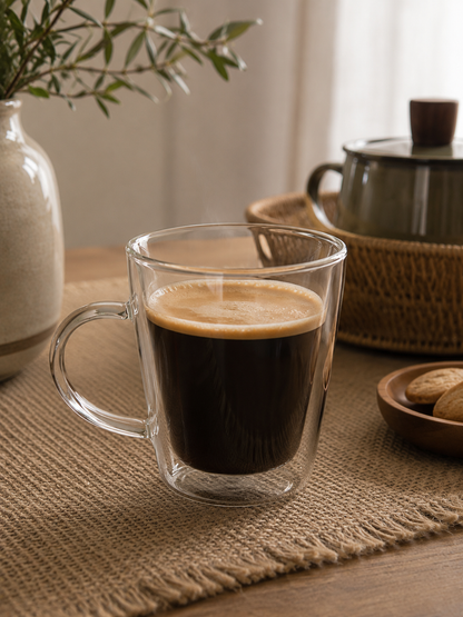 Taza Doble Vidrio