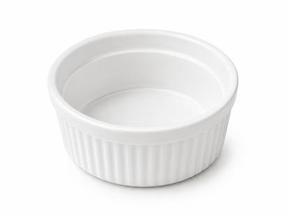 Ramekin de Cerámica Blanco Mediano