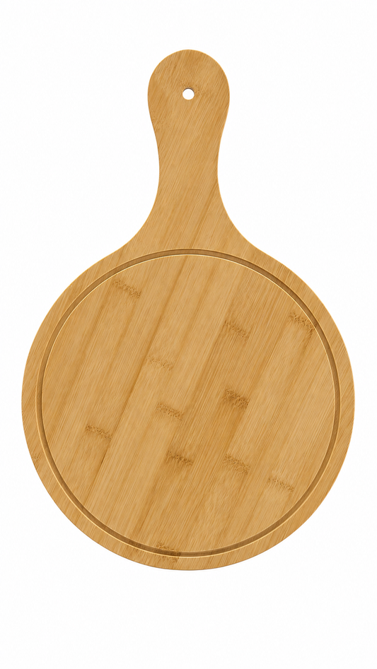 tabla de Corte de Bambú Redonda