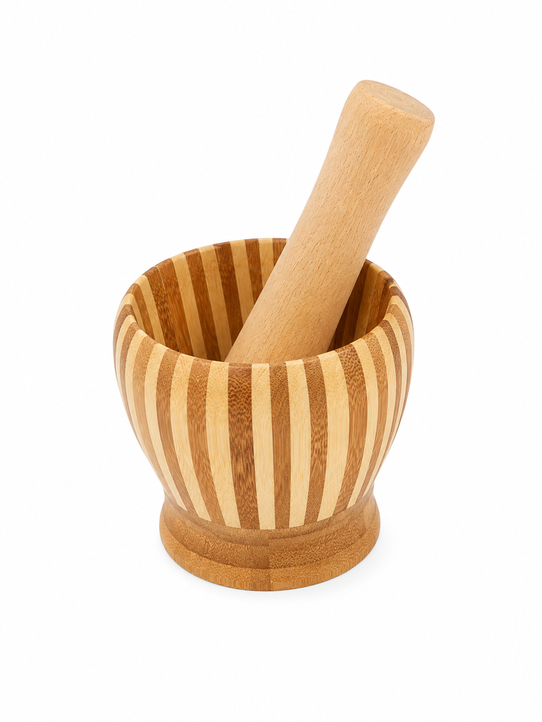 Mortero de Madera con Mazo
