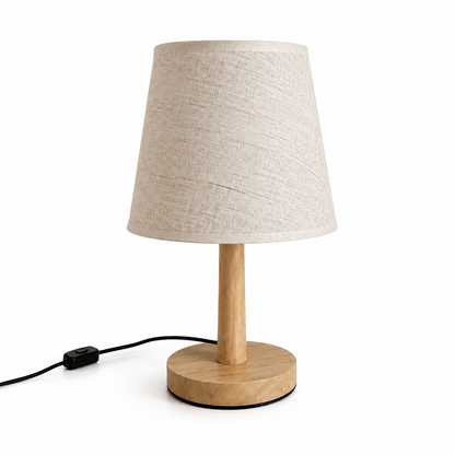 Lámpara de Mesa Nórdica de Madera